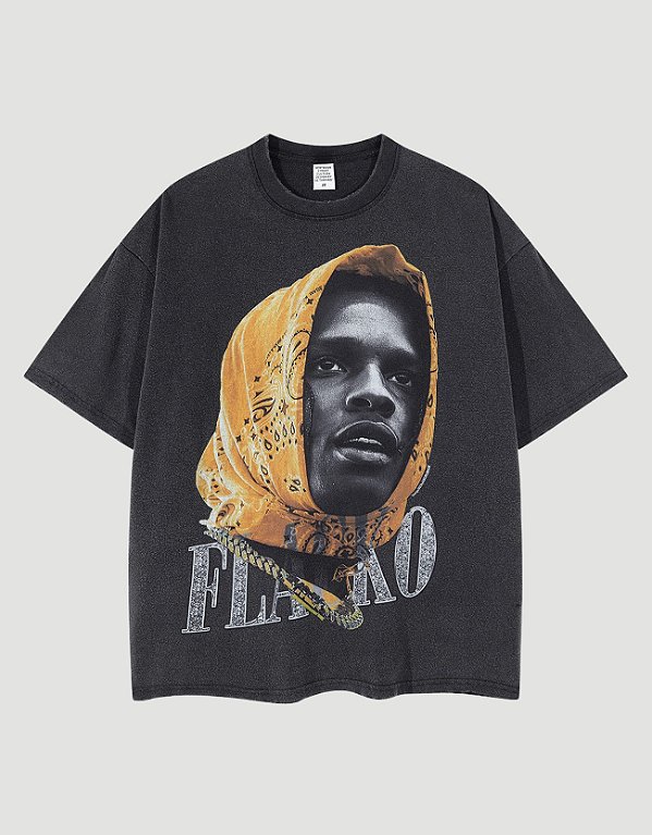 Camiseta Oversized Vintage A$AP Rocky's Flacko Bootleg