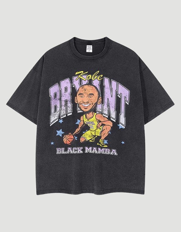 Camiseta Oversized Vintage Kobe Bryant's Black Mamba Bootleg