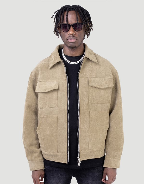 Jaqueta Suede Latte