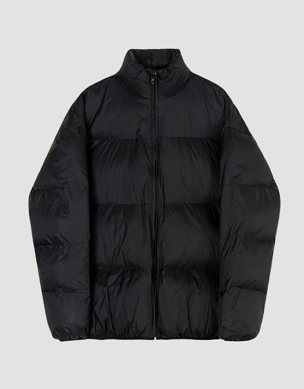 Jaqueta Puffer Baggy Simples Noir