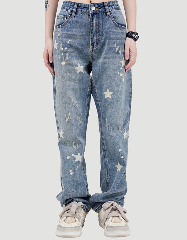 Calça Jeans Azul Cream Stars