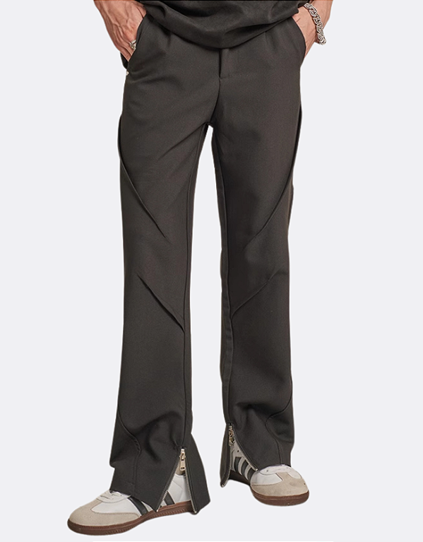 Calça Chino Curved Lines Noir