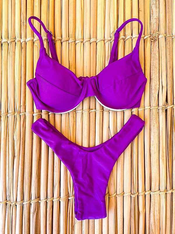Biquíni Kamilla Roxo Liso