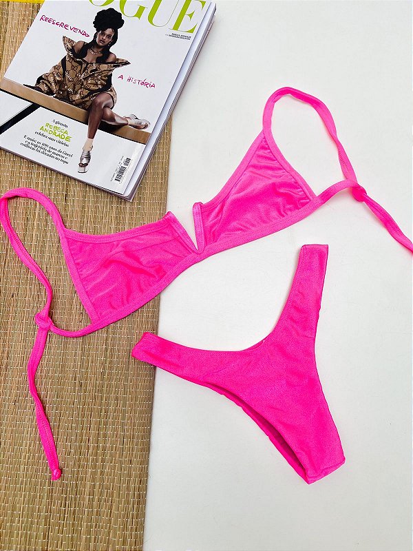 Biquíni Michelli Rosa Neon