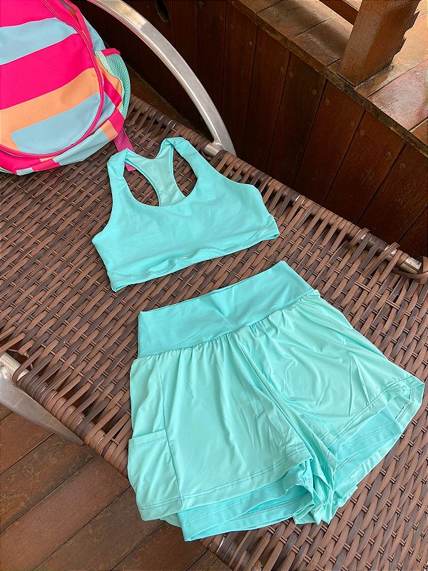 Shorts Duplo Play Azul