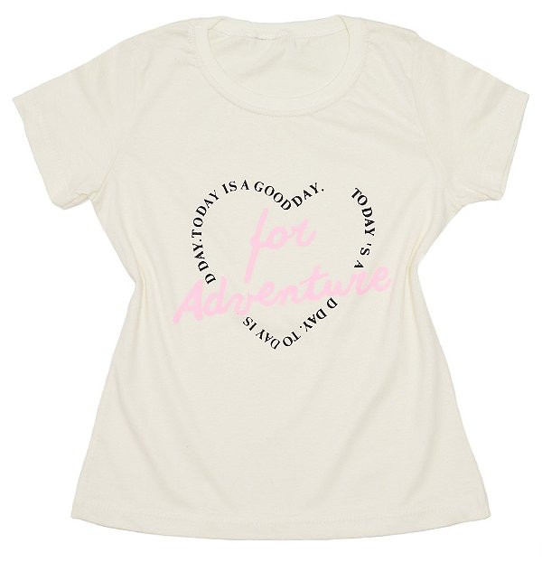 T-Shirt verão Feminina Adulta camiseta Off White For Adventure