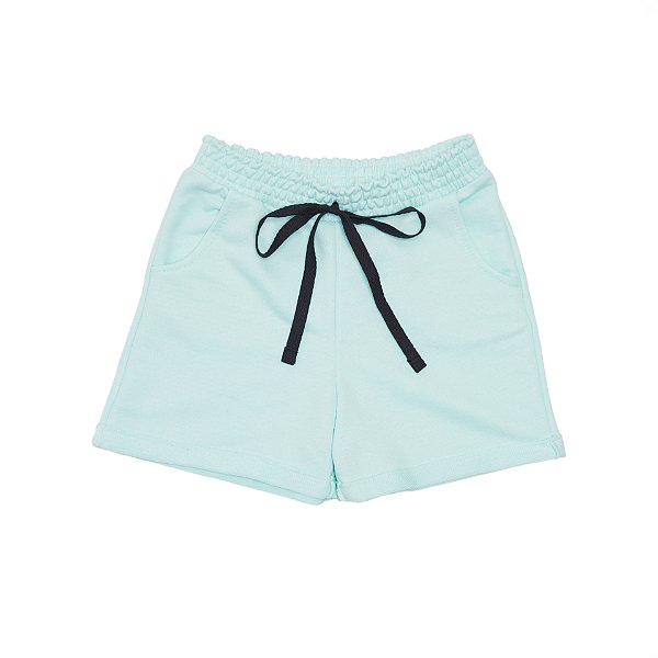 Shorts Bolso Lateral Feminino Adulto Verde Bebê