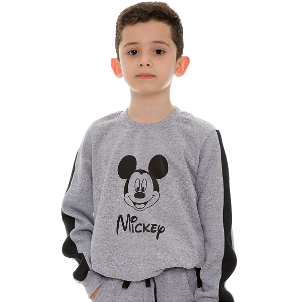 Casaco Recorte Para Meninos Cor Mescla Mickey