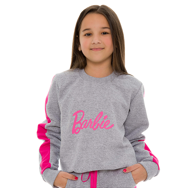 Casaco Recorte Para Meninas Cor Mescla Barbie