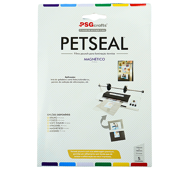 Petseal Brilho Magnético 75 Micras (05Pçs)