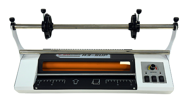 Laminadora e plastificadora A3 com suporte para bobina