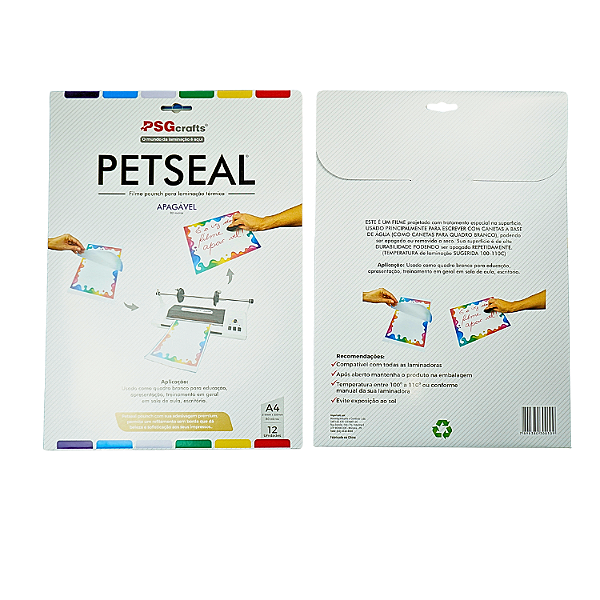 Petseal Brilho Apagável A4 80mic (12 pçs)