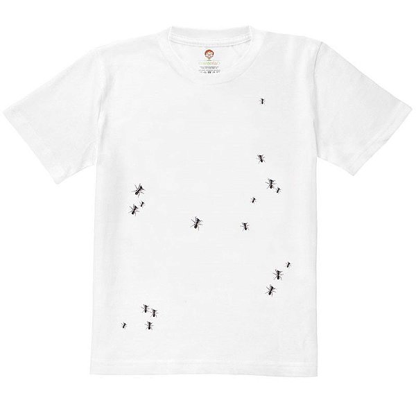 Camiseta Infantil Nerderia e Lojaria ants BRANCA