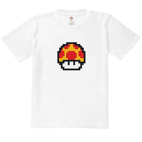 Camiseta Infantil Nerderia e Lojaria level up BRANCA