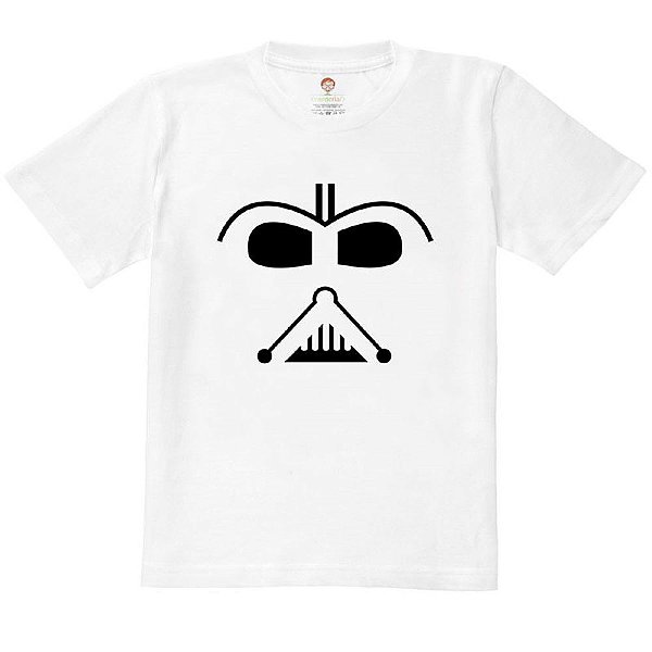 Camiseta Infantil Nerderia e Lojaria tormtrooper minimalista BRANCA