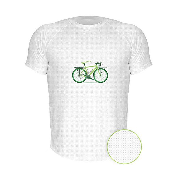 Camiseta AIR Nerderia e Lojaria eco bike branca