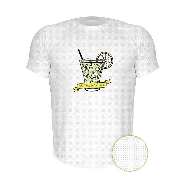 Camiseta AIR Nerderia e Lojaria fresh cocktail branca