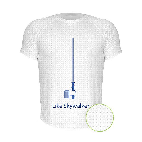 Camiseta AIR Nerderia e Lojaria like skywalker branca