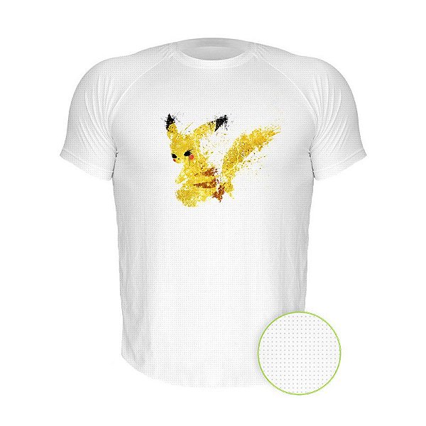 Camiseta AIR Nerderia e Lojaria pokemon pikachu splash branca