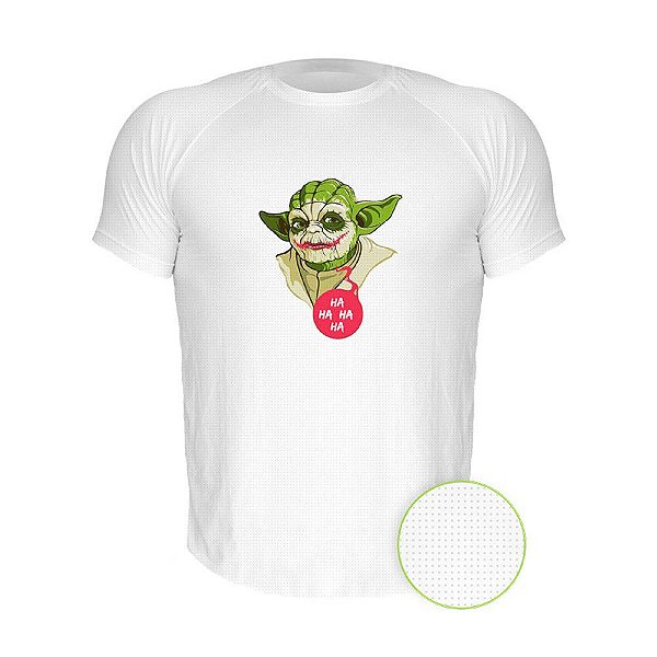 Camiseta AIR Nerderia e Lojaria yoda coringa branca