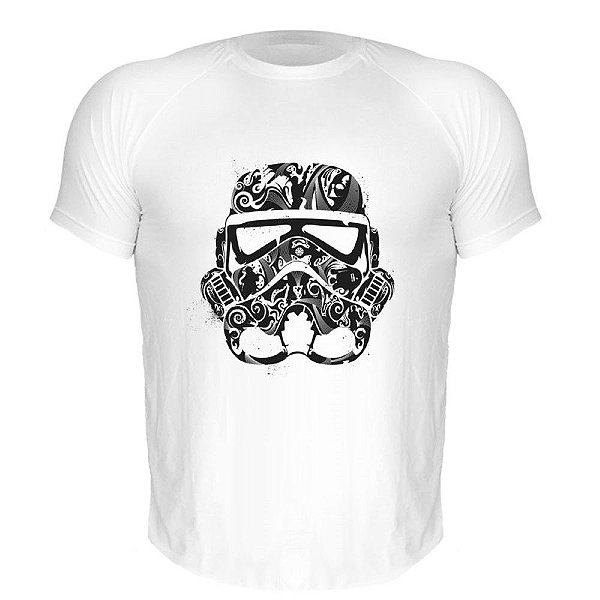 Camiseta Slim Nerderia e Lojaria stormtrooper mexicano Branca