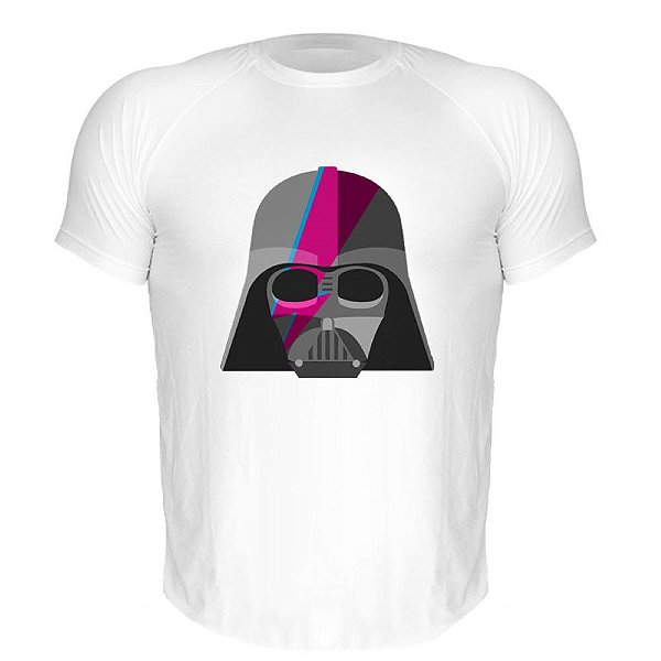 Camiseta Slim Nerderia e Lojaria vader bowie Branca