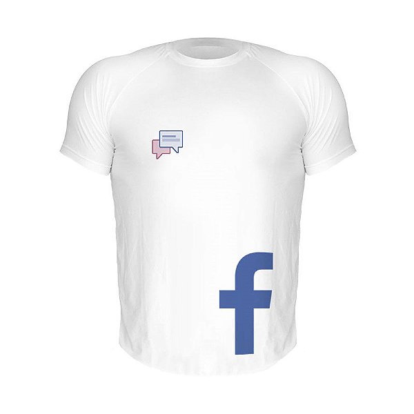 Camiseta Slim Nerderia e Lojaria facebook Branca