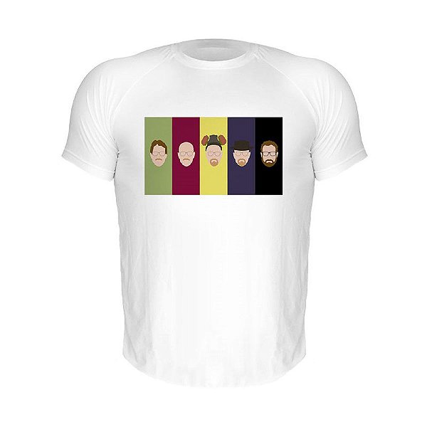 Camiseta Slim Nerderia e Lojaria heisenberg minimalista Branca