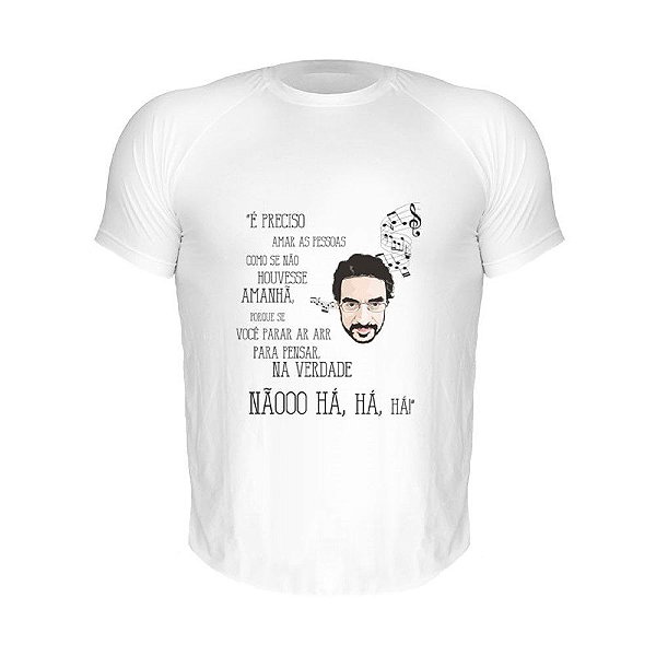 Camiseta Slim Nerderia e Lojaria renato russo Branca