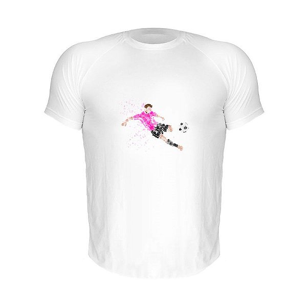 Camiseta Slim Nerderia e Lojaria soccer Branca