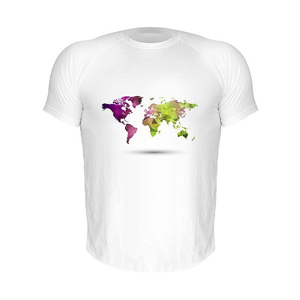 Camiseta Slim Nerderia e Lojaria world Branca
