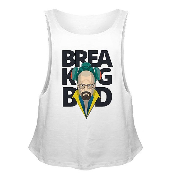 Camiseta Regata Nerderia e Lojaria heisenberg vector Branca