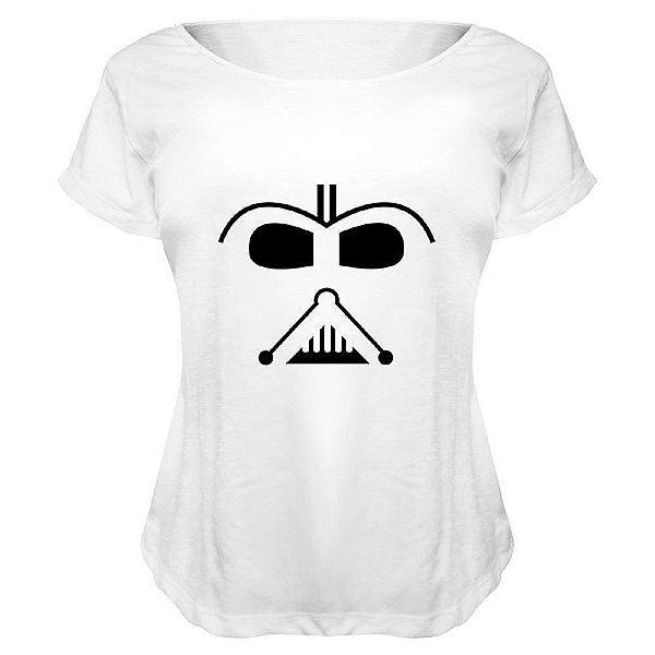 Camiseta Baby Look Nerderia e Lojaria stormtrooper minimalista BRANCA