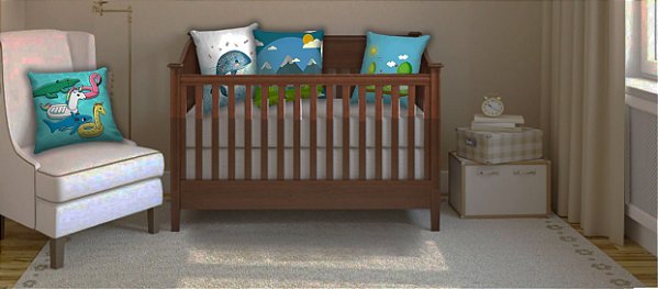 Combo Ambiente decorativo para bebes Nerderia e Lojaria baby2 colorido