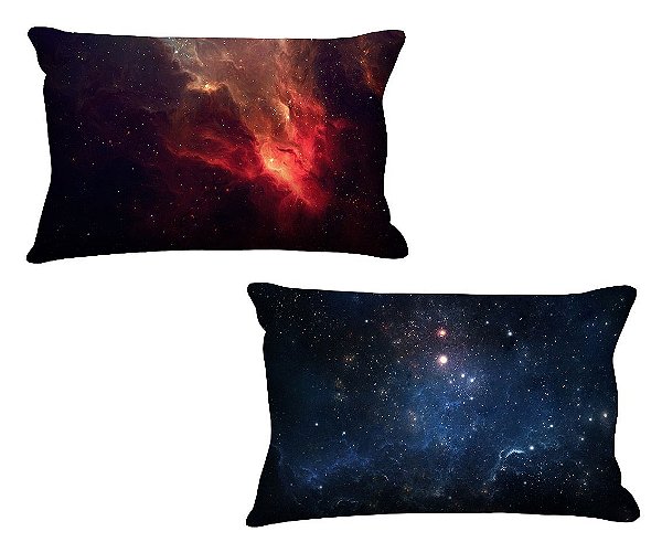 Combo De Fronha Para Travesseiros ( 2 und.) Galaxia Nerderia e Lojaria galaxia colorido