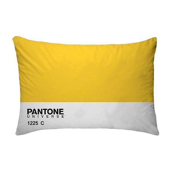 Fronha Para Travesseiros Nerderia e Lojaria pantone amarelo colorido