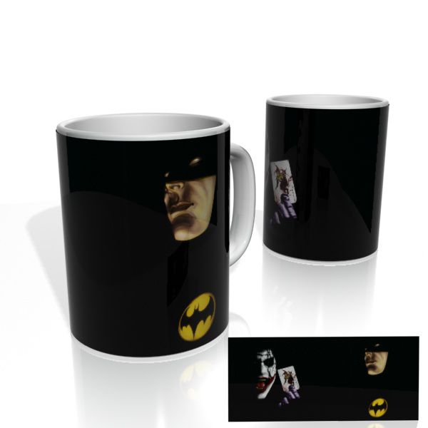 Caneca decorativa Nerderia e Lojaria batmanxcoringa colorido