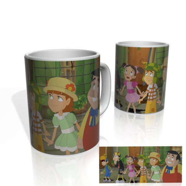 Caneca decorativa Nerderia e Lojaria chaves2 colorido