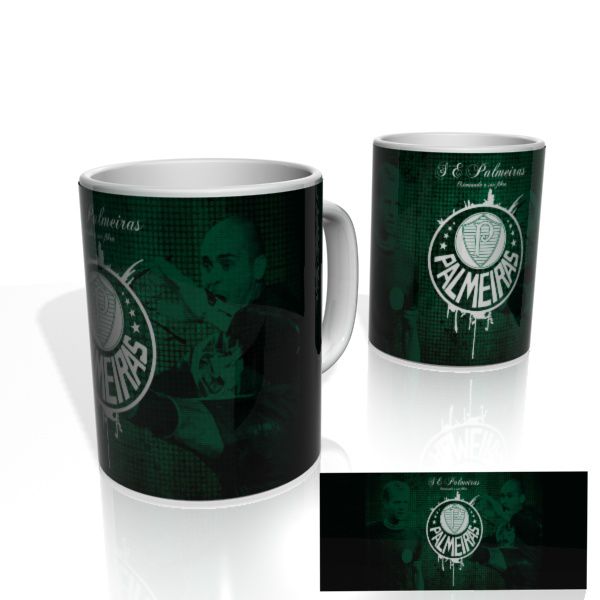 Caneca decorativa Nerderia e Lojaria palmeiras 2 colorido