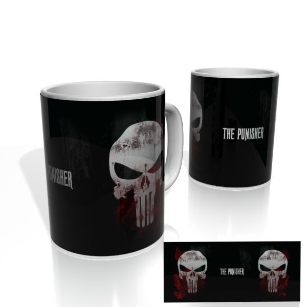 Caneca decorativa Nerderia e Lojaria punisher02 colorido