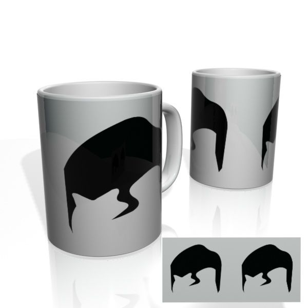 Caneca decorativa Nerderia e Lojaria supermna minimalista colorido