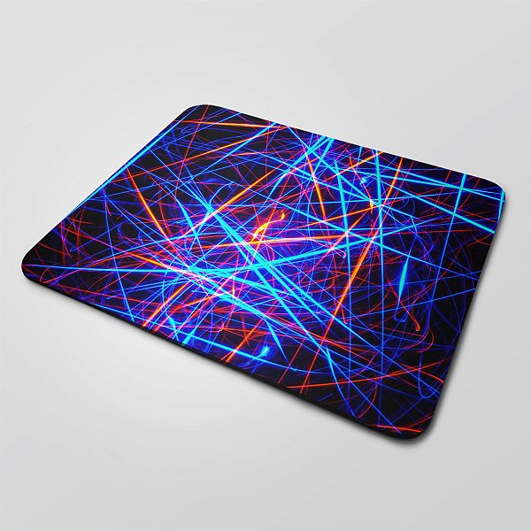 MOUSE PAD GAMER GRANDE 35X44 cm Nerderia e Lojaria neon colorido