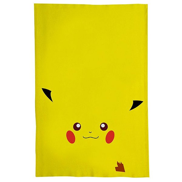 Pano De Prato Descorativo Nerderia e Lojaria pikachu2 colorido