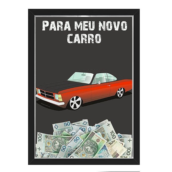 Quadro CAIXA COFRE 33x43 cm NERDERIA E LOJARIA car4 preto