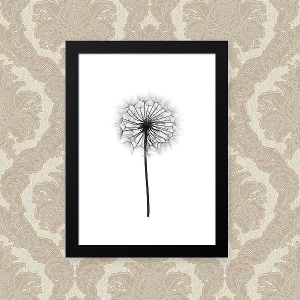 Quadro Decorativo 23x33cm Nerderia e Lojaria flor branco branco