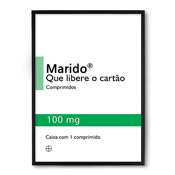 Quadro Decorativo 23x33cm Nerderia e Lojaria marido preto