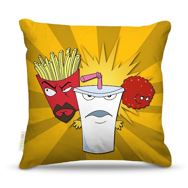 Almofada 45 x 45cm  Nerderia e Lojaria aqua teen01 colorido