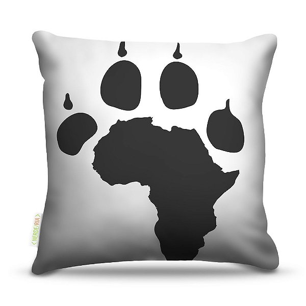 Almofada 45 x 45cm  Nerderia e Lojaria pegada africa colorido