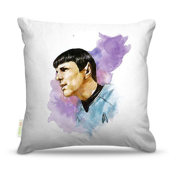 Almofada 45 x 45cm  Nerderia e Lojaria spock colorido