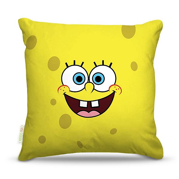 Almofada 40 x 40cm Nerderia e Lojaria bob esponja02 colorido